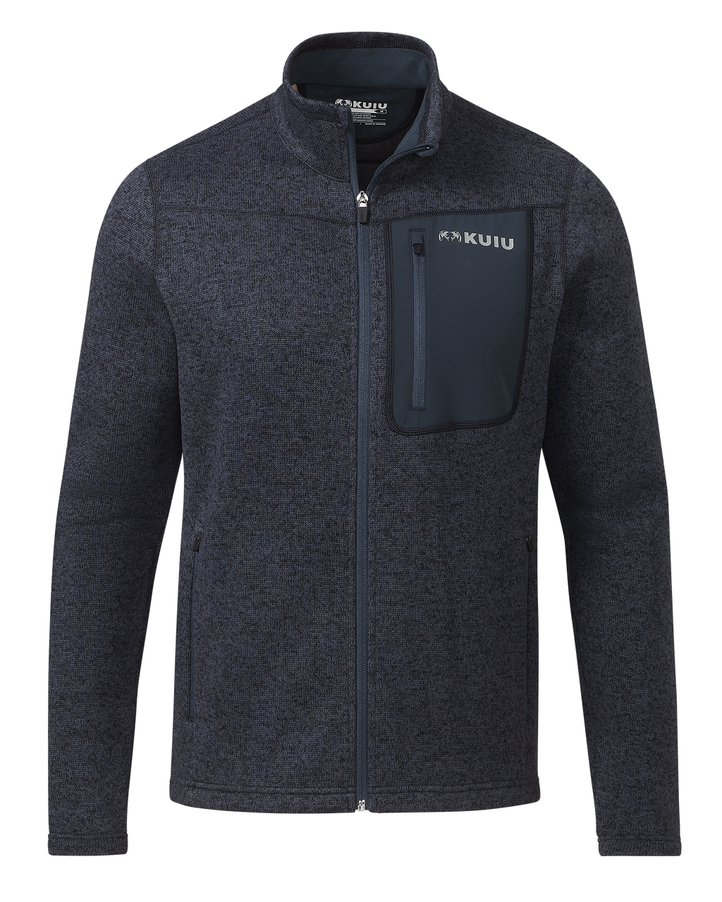 Base Camp Full Zip Sweater | Steel Blue Heather