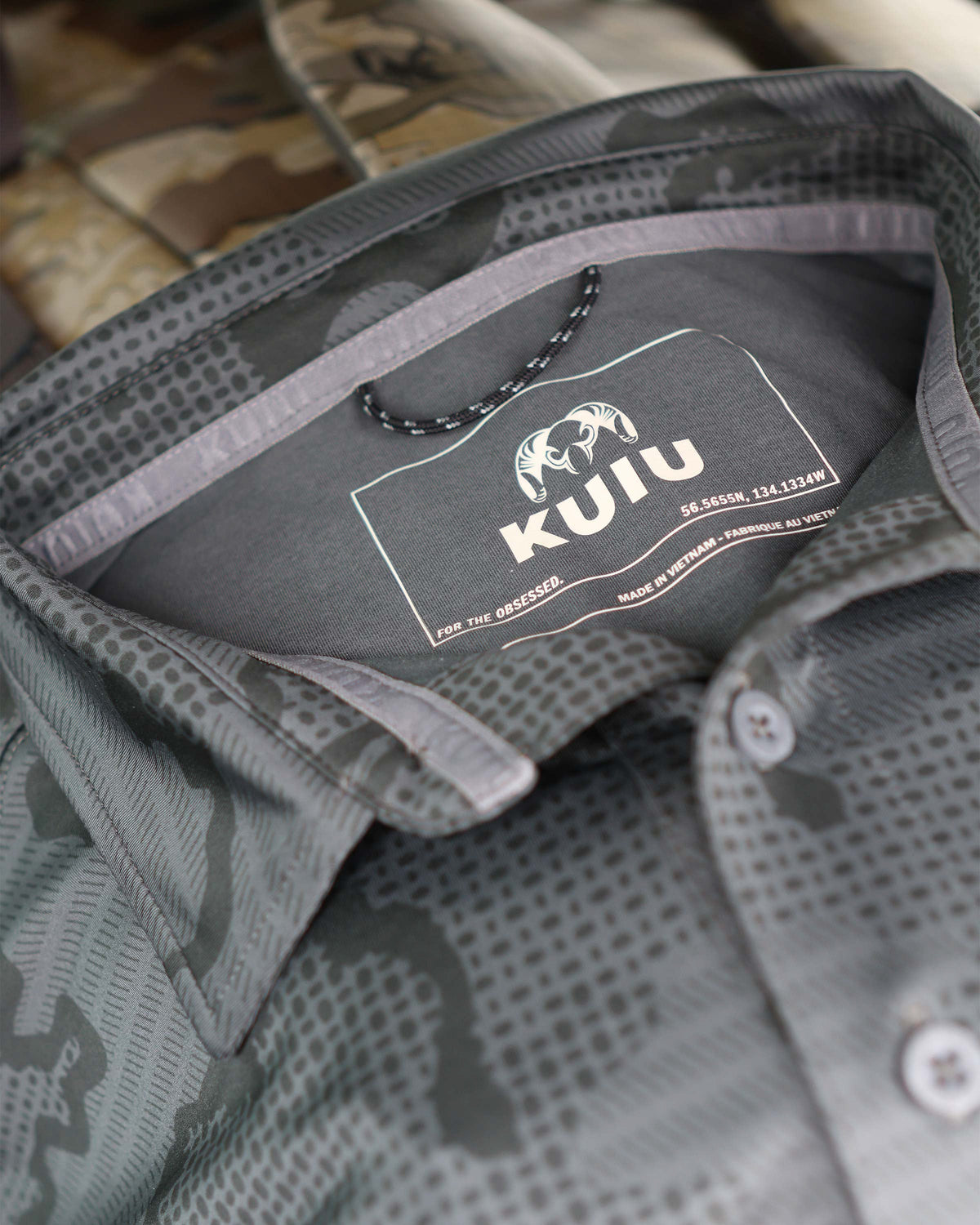 KUIU Performance Polo | Heather Steel Blue