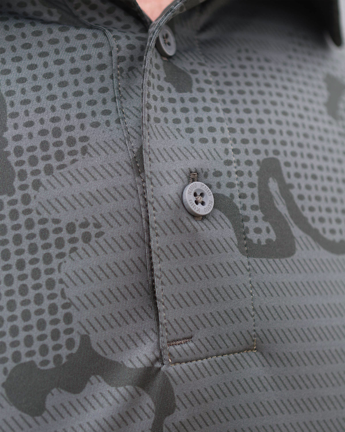 KUIU Performance Polo | Heather Steel Blue