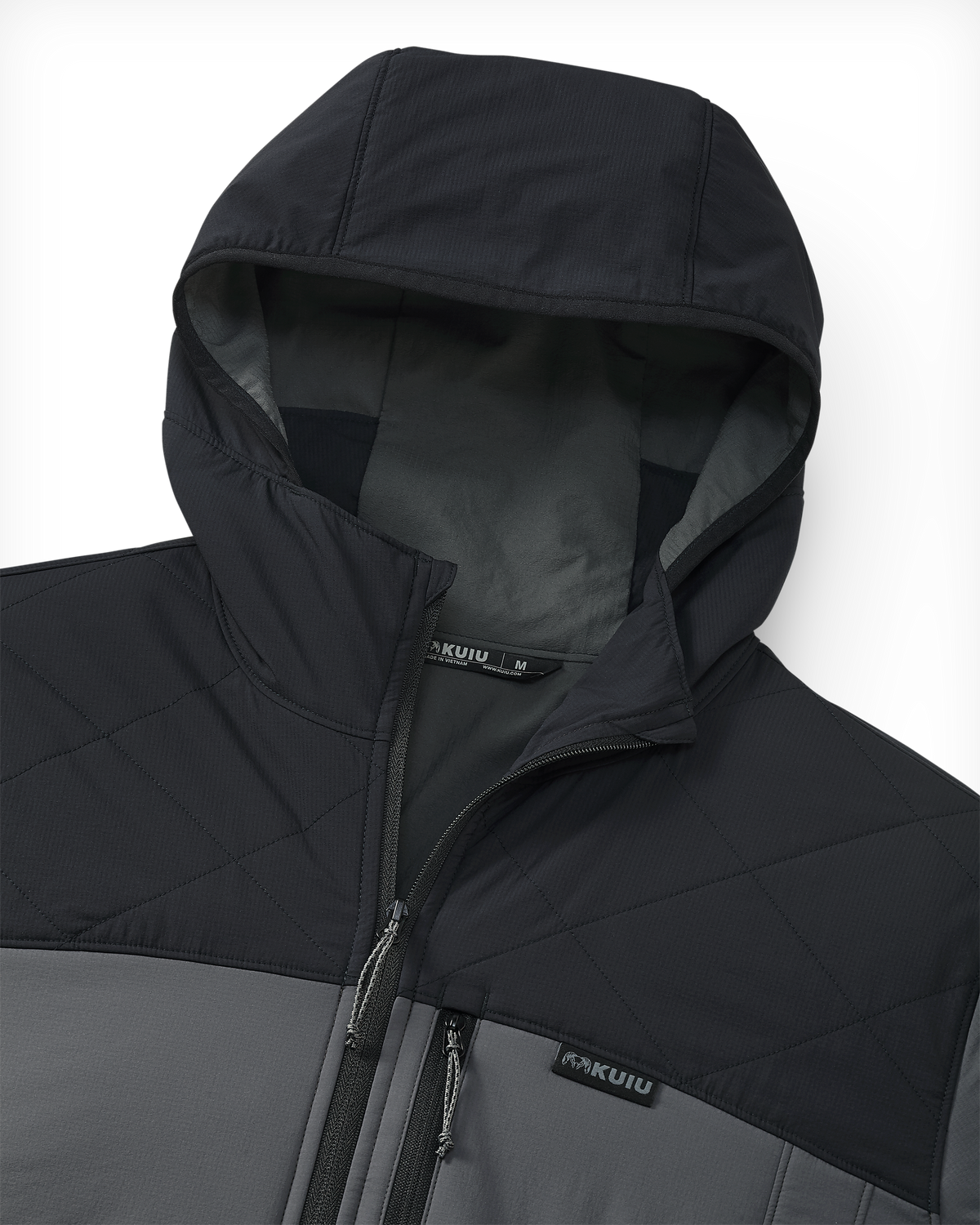 Transit Packable Hooded Jacket | Black/Gunmetal