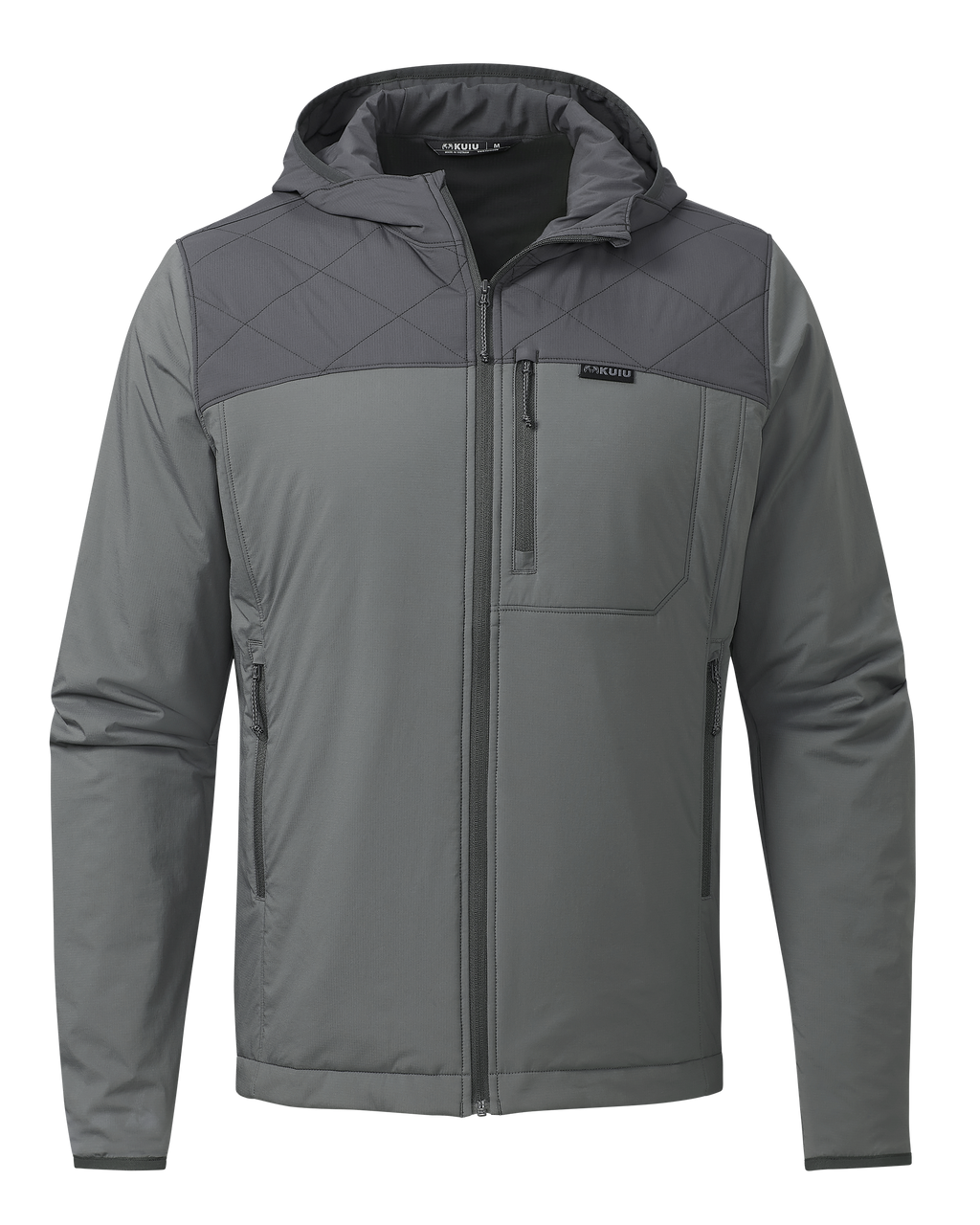 Transit Packable Hooded Jacket | Gunmetal/Stone