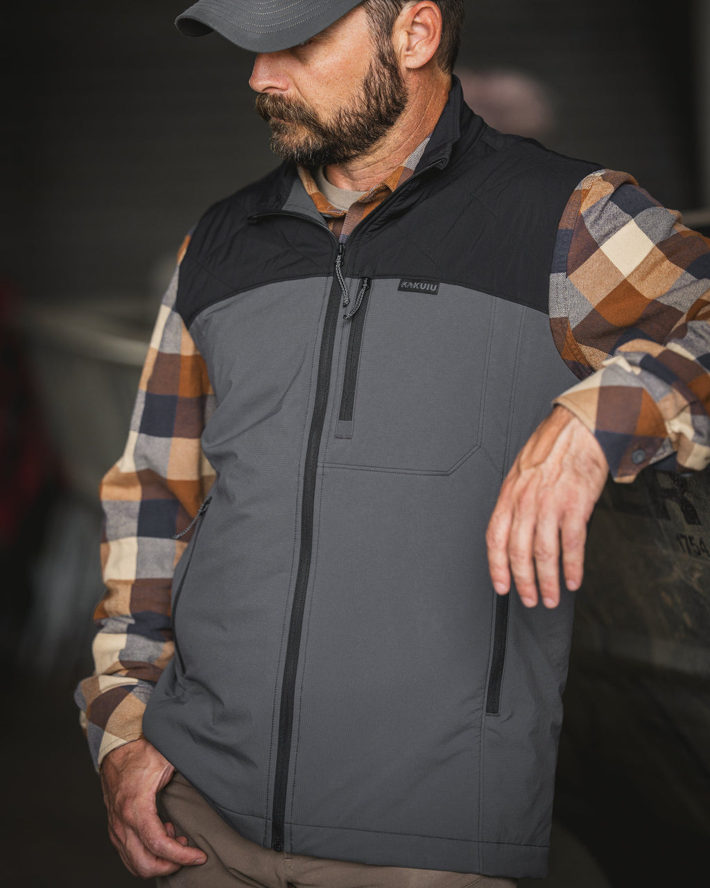 Transit Packable Vest | Black/Gunmetal