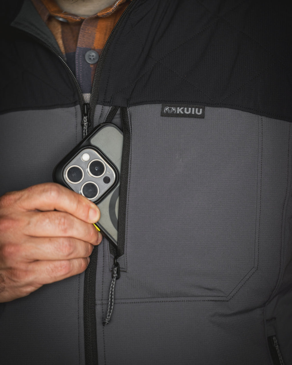 Transit Packable Vest | Gunmetal/Stone