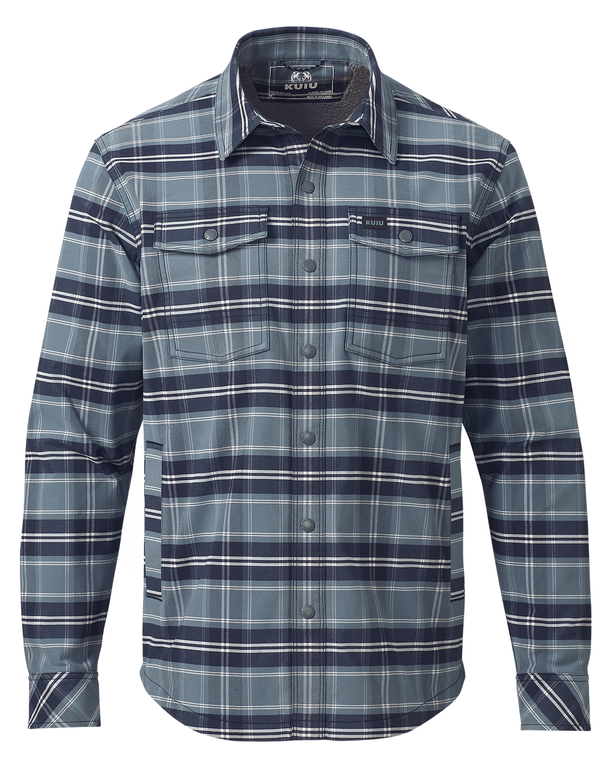 Field Flannel Fleece Shirt Jacket | Steel Blue Framework