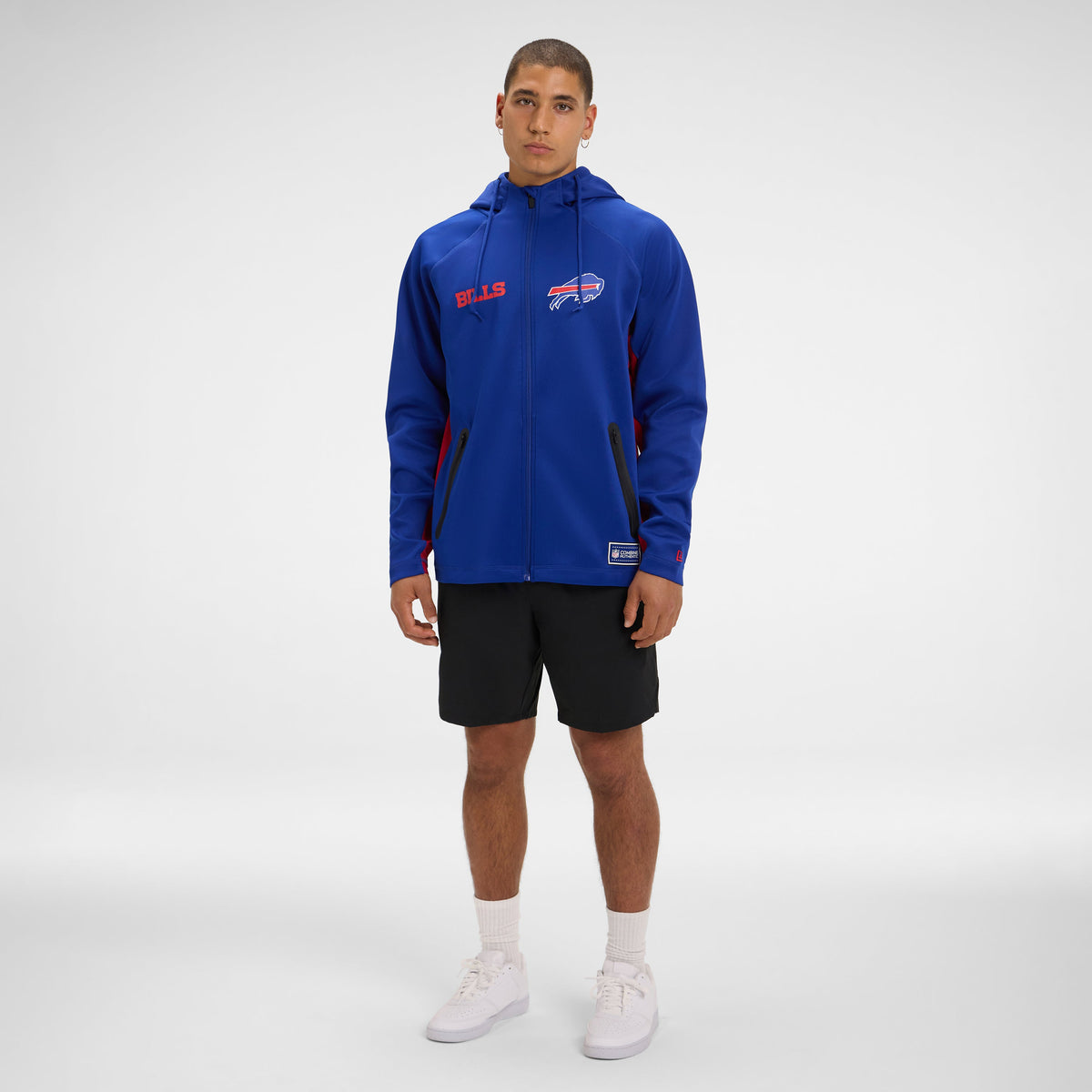 Chicago Bears Combine Black Full-Zip Hoodie