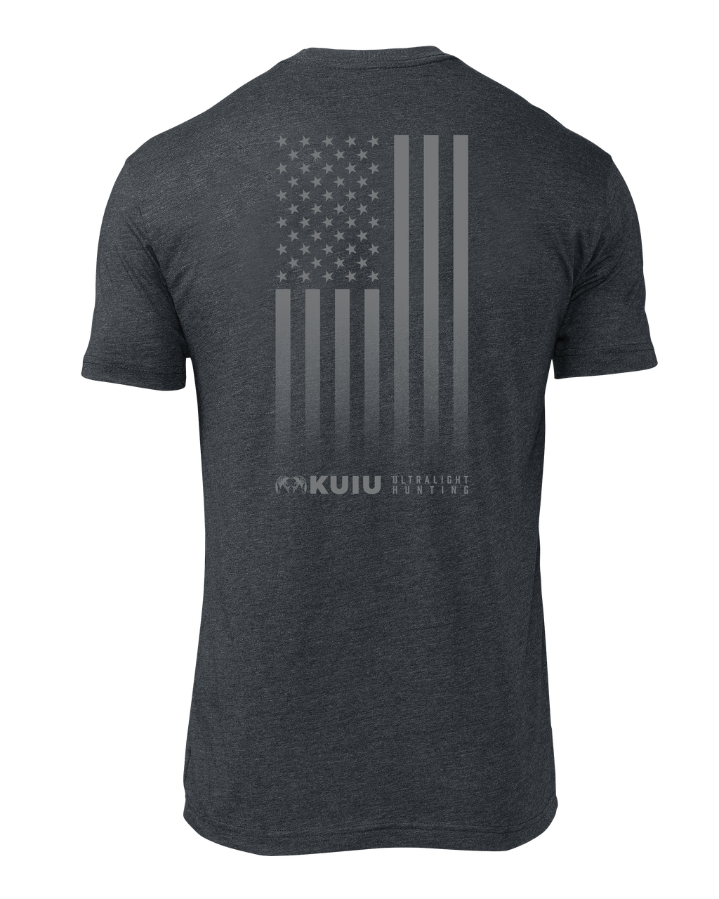 KUIU Vertical Flag Logo T-Shirt | Charcoal