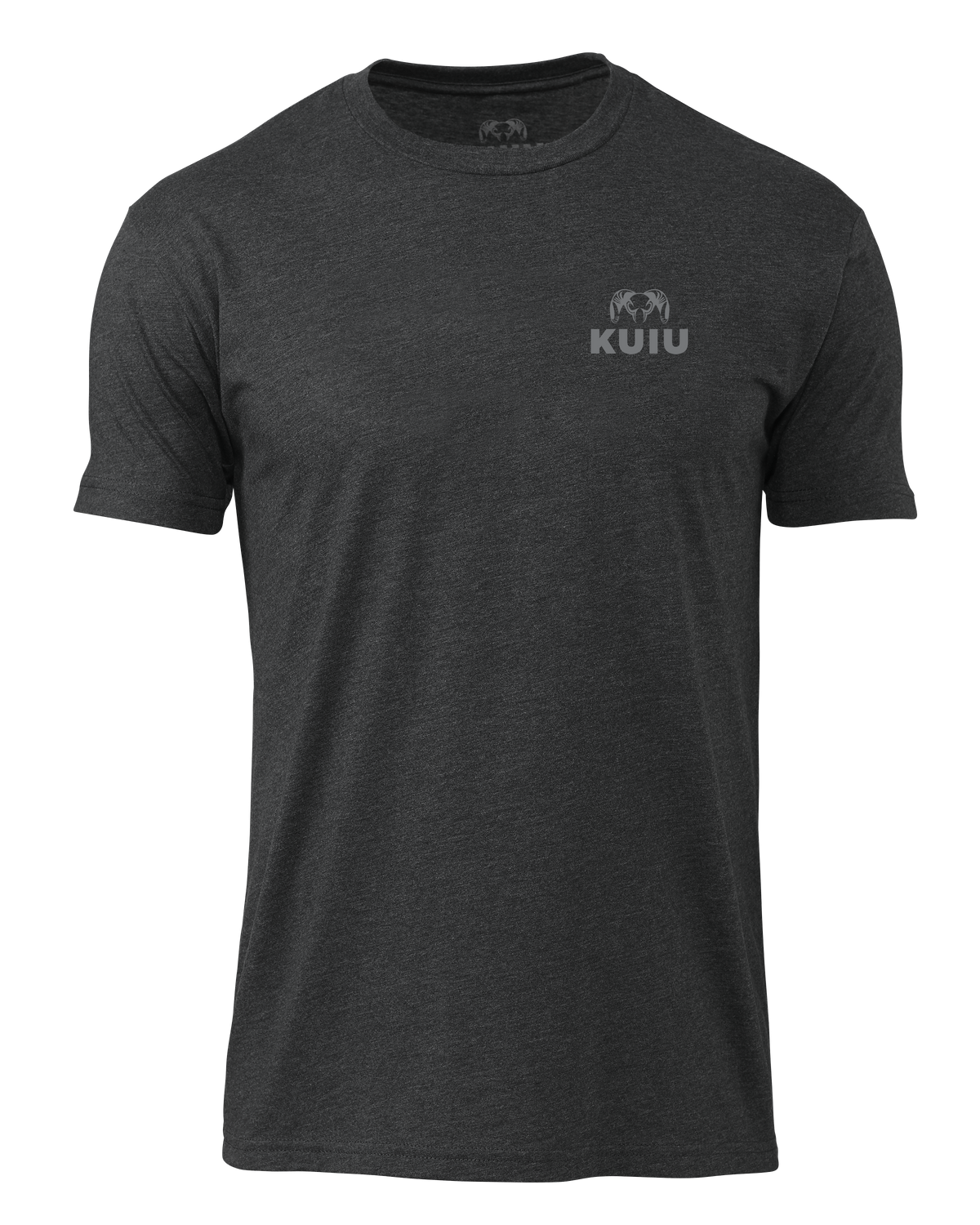 KUIU Vertical Flag Logo T-Shirt | Charcoal