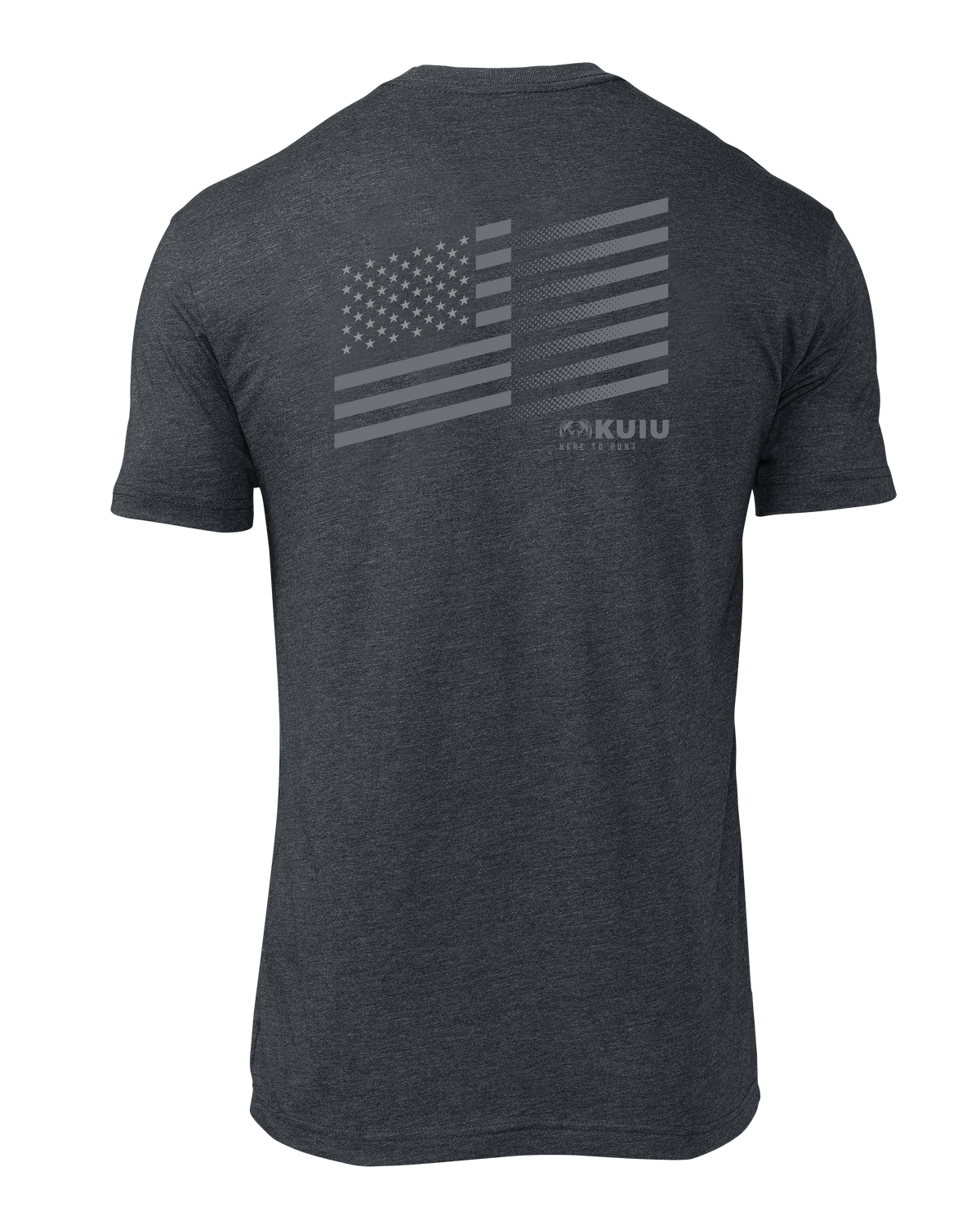 KUIU Solid Flag Fade T-Shirt | Charcoal