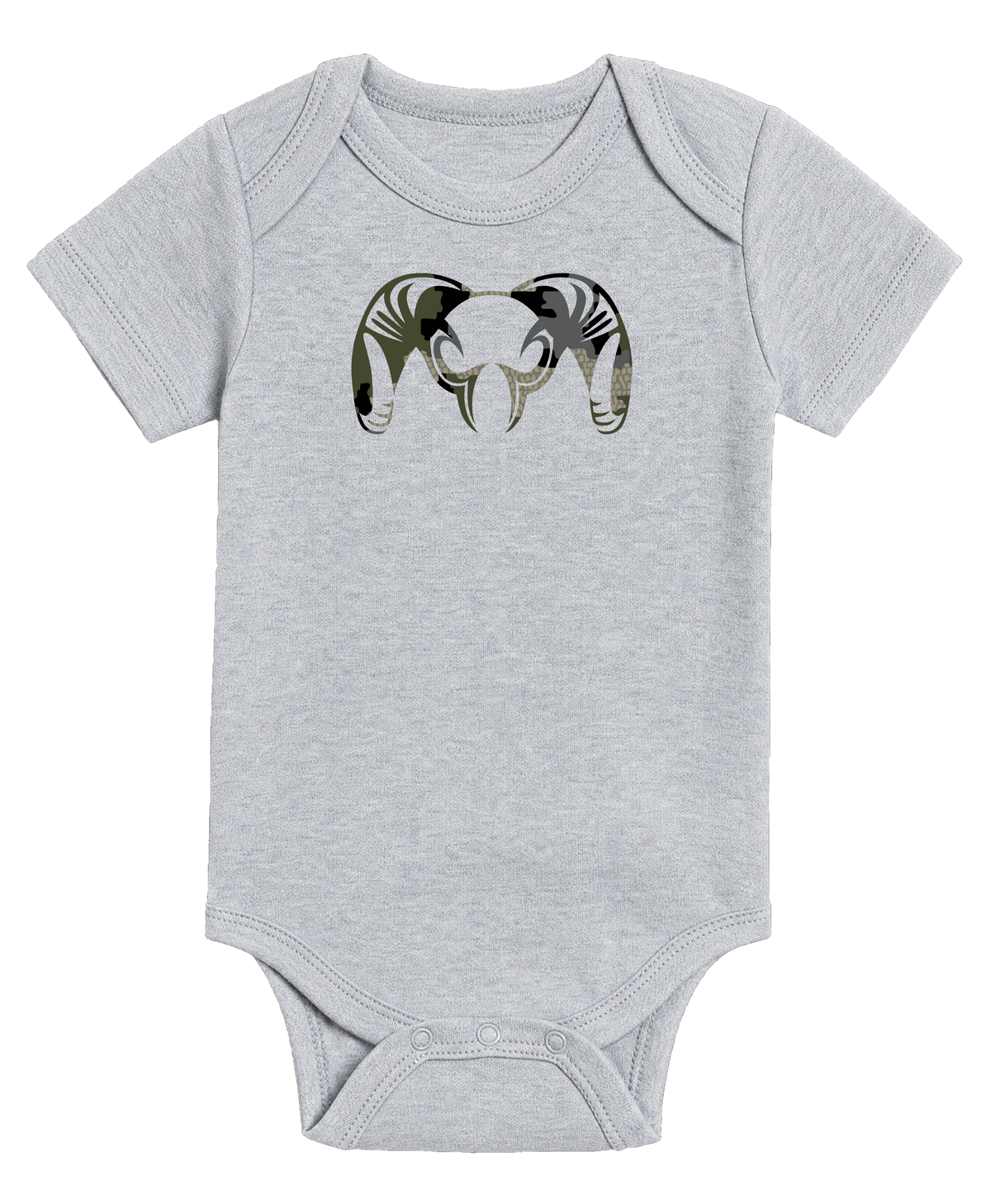 KUIU Verde Ram Baby One-Piece | Heather Grey