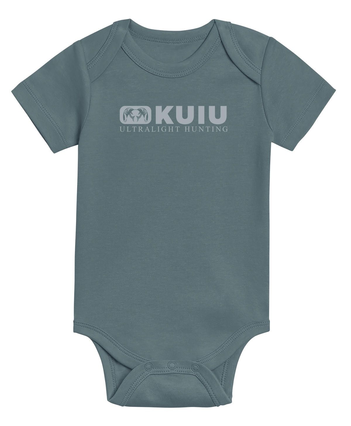 KUIU Block Logo Baby One-Piece | Harbor
