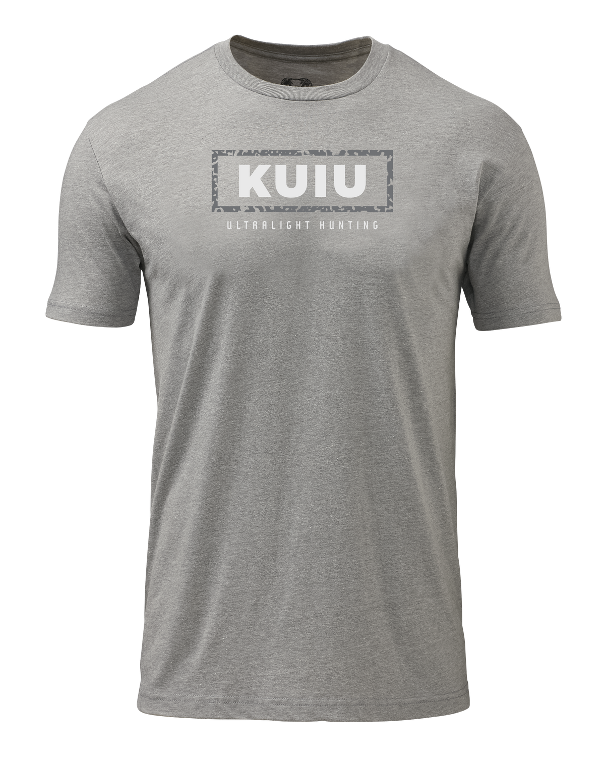 KUIU Box Logo T-Shirt | Heather Grey