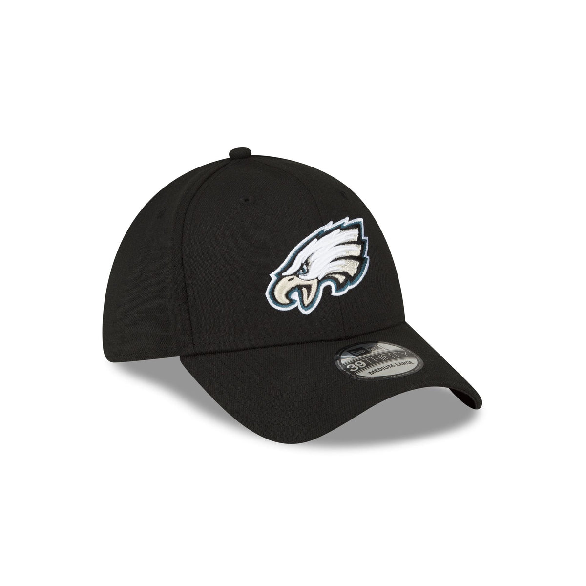 Philadelphia Eagles Team Classic Black 39THIRTY Stretch Fit Hat