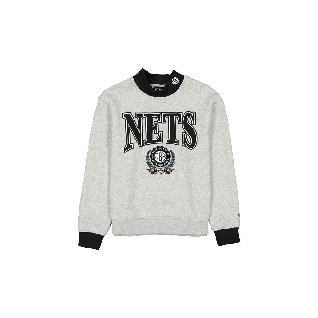 Brooklyn Nets Throwback Prep Women's Mockneck Sweatshirt