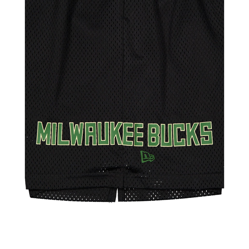 Milwaukee Bucks Mesh Black Shorts