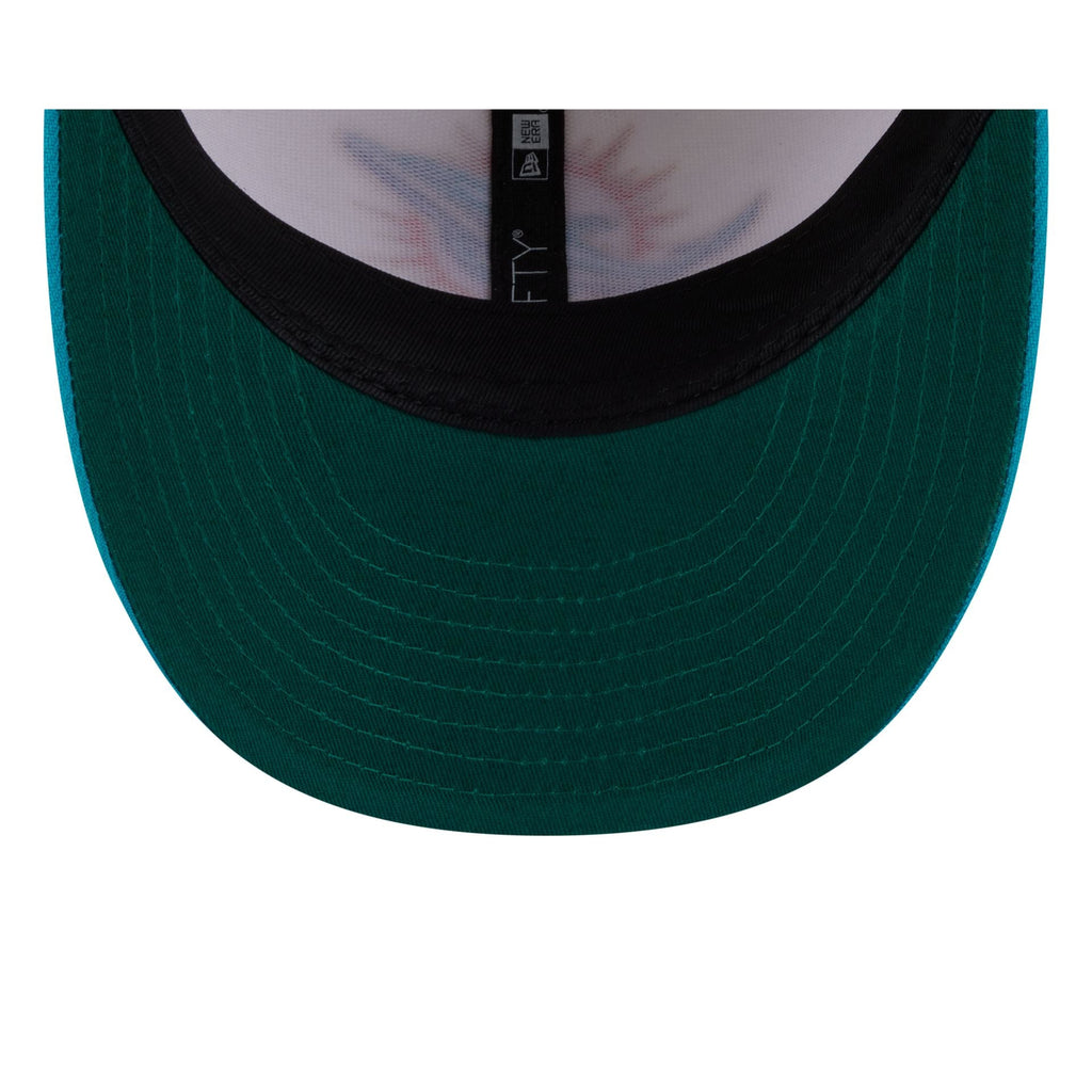 Miami Dolphins Tonal Florals White 59FIFTY Fitted Hat
