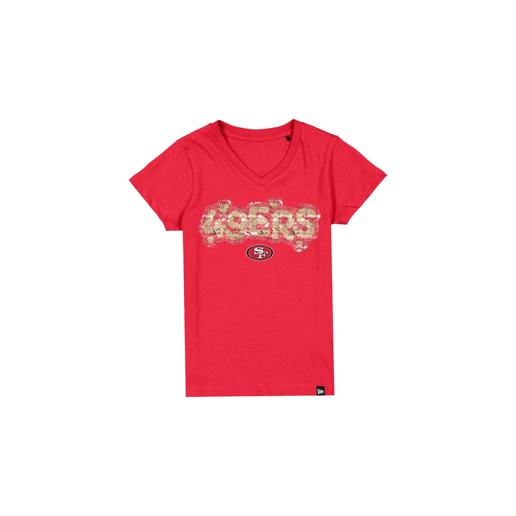 San Francisco 49ers Flip Sequin Girls T-Shirt