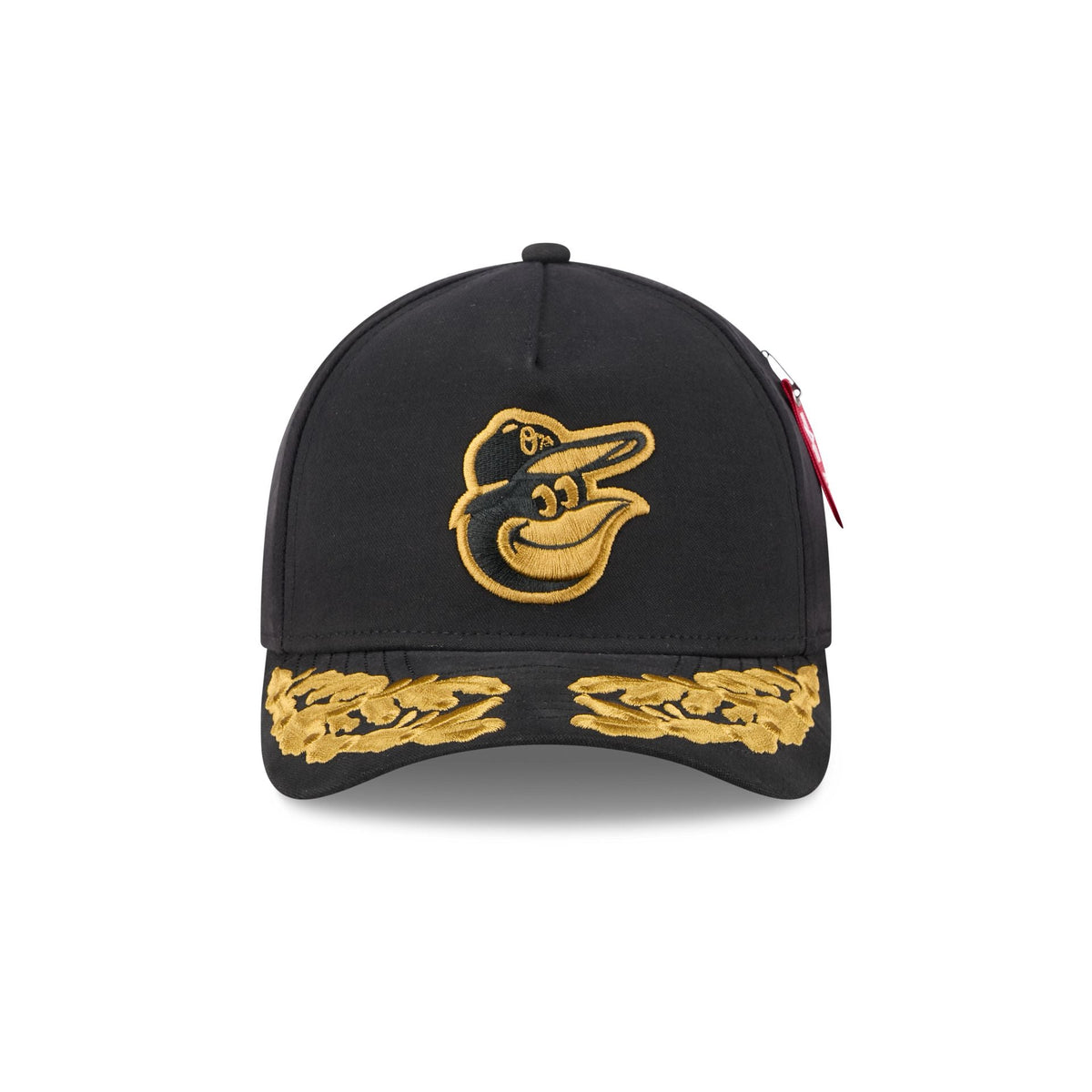 Alpha Industries x Baltimore Orioles Black 9FORTY M-Crown A-Frame Snapback Hat