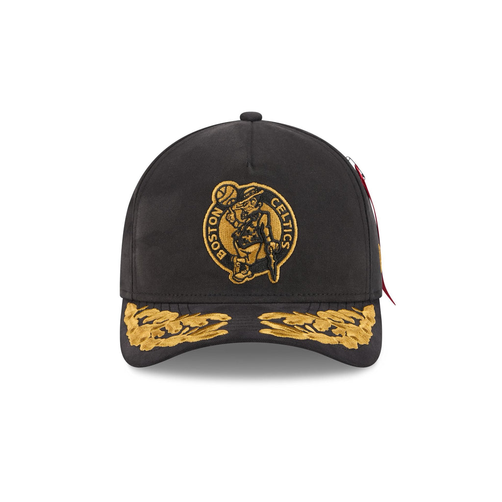 Alpha Industries x Boston Celtics Black 9FORTY M-Crown A-Frame Snapback Hat