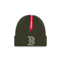 Alpha Industries x Boston Red Sox Olive Green Cuff Knit Hat
