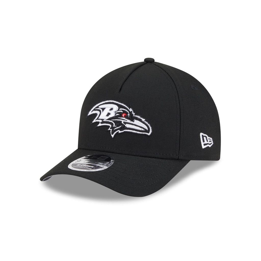 Baltimore Ravens Black & White 9FORTY M-Crown A-Frame Snapback Hat
