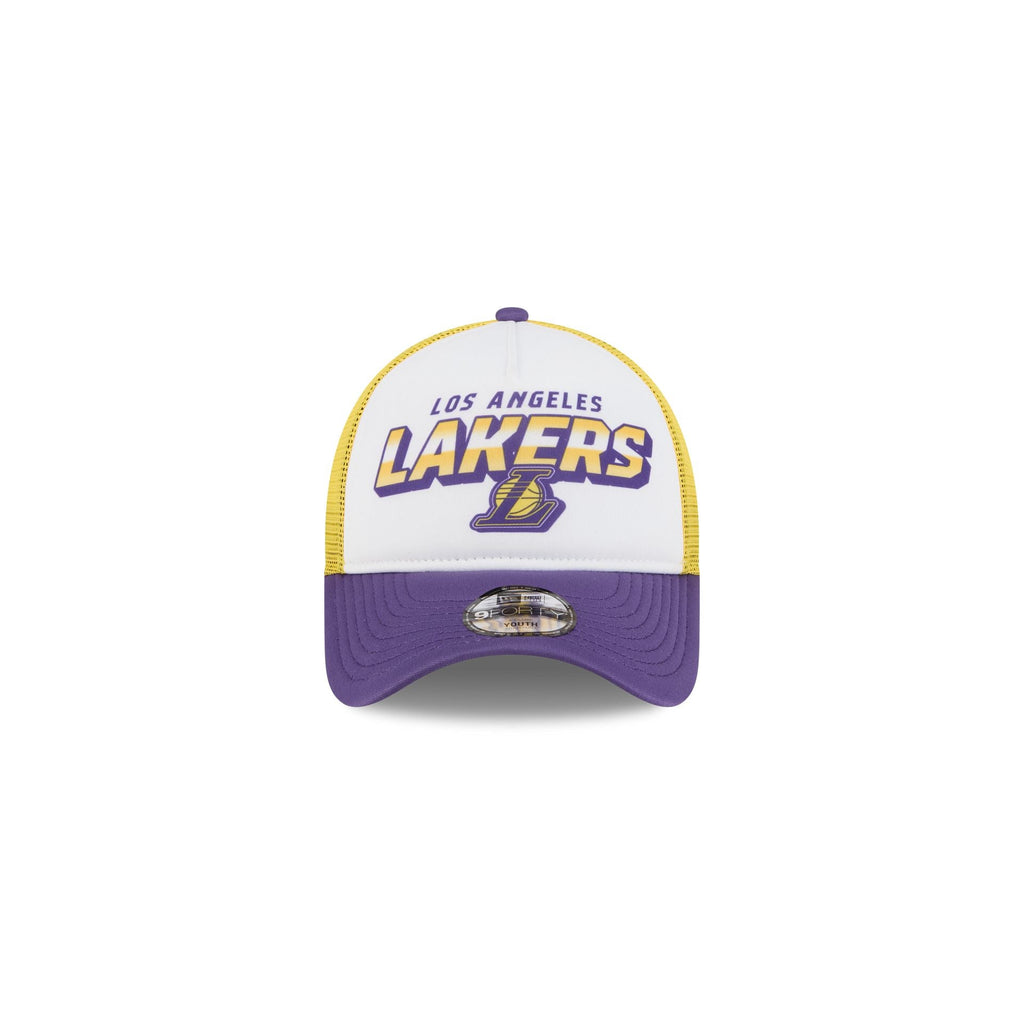 Los Angeles Lakers Shine Kids 9FORTY A-Frame Trucker Hat
