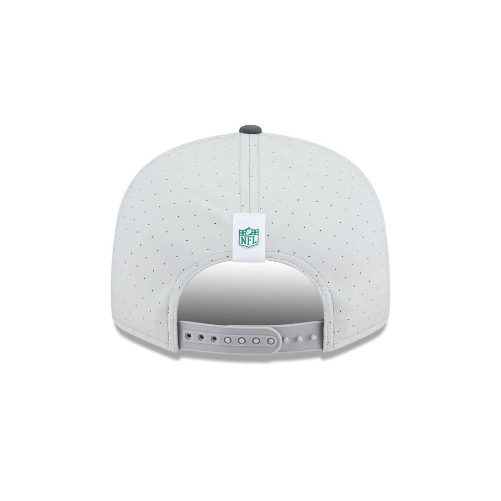 New York Jets 2025 Training Gray Split Panel 9FIFTY Snapback Hat