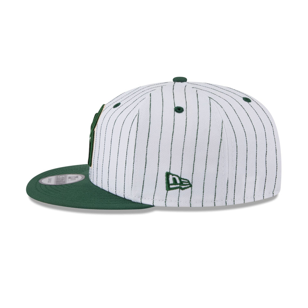 Milwaukee Bucks Deceptor Pinstripe 9FIFTY Snapback Hat