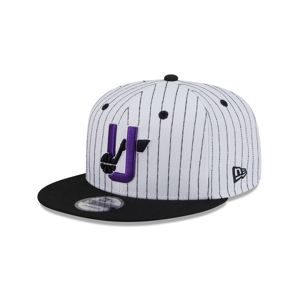 Utah Jazz Deceptor Pinstripe 9FIFTY Snapback Hat