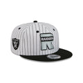 Las Vegas Raiders Deceptor Pinstripe 9FIFTY Snapback Hat