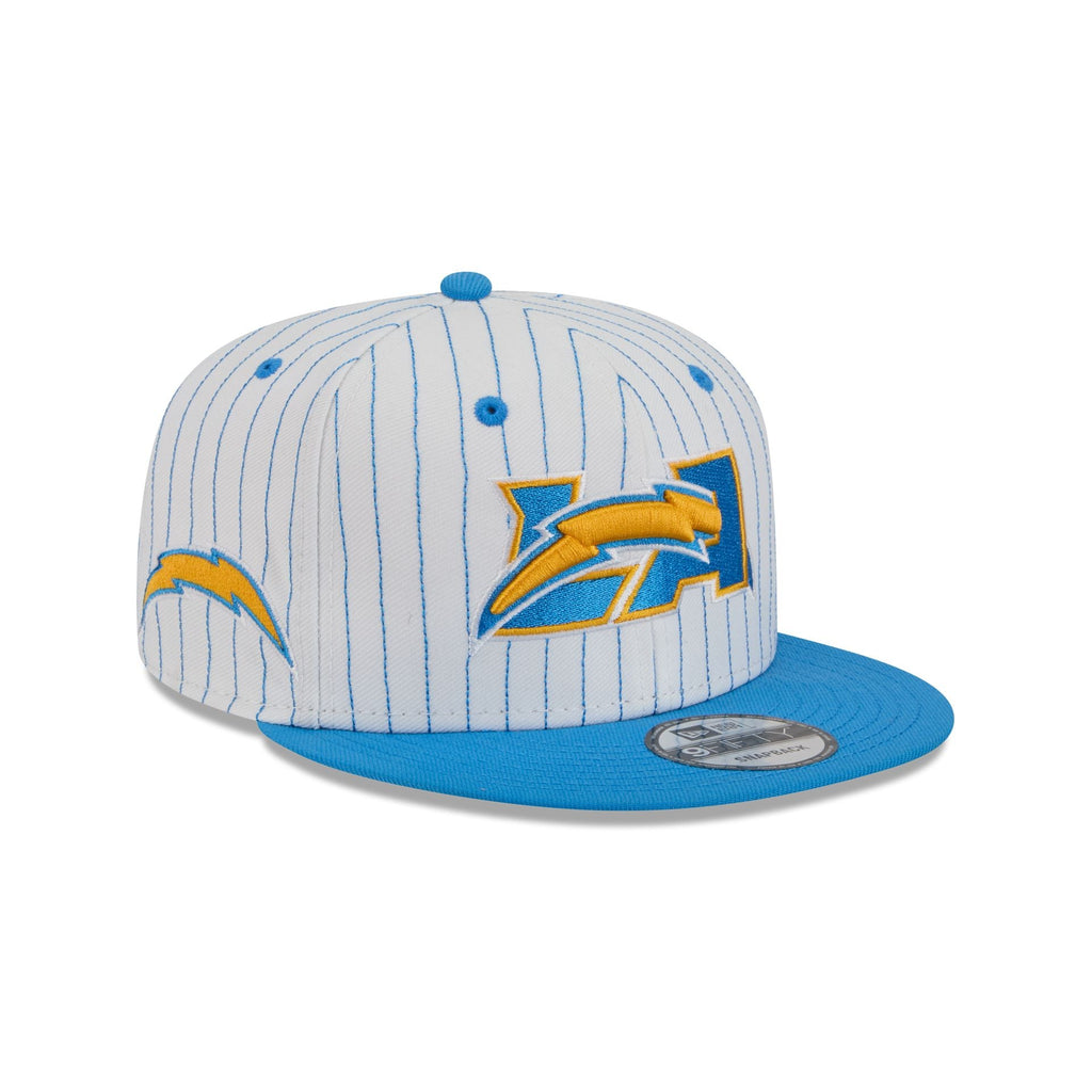 Los Angeles Chargers Deceptor Pinstripe 9FIFTY Snapback Hat