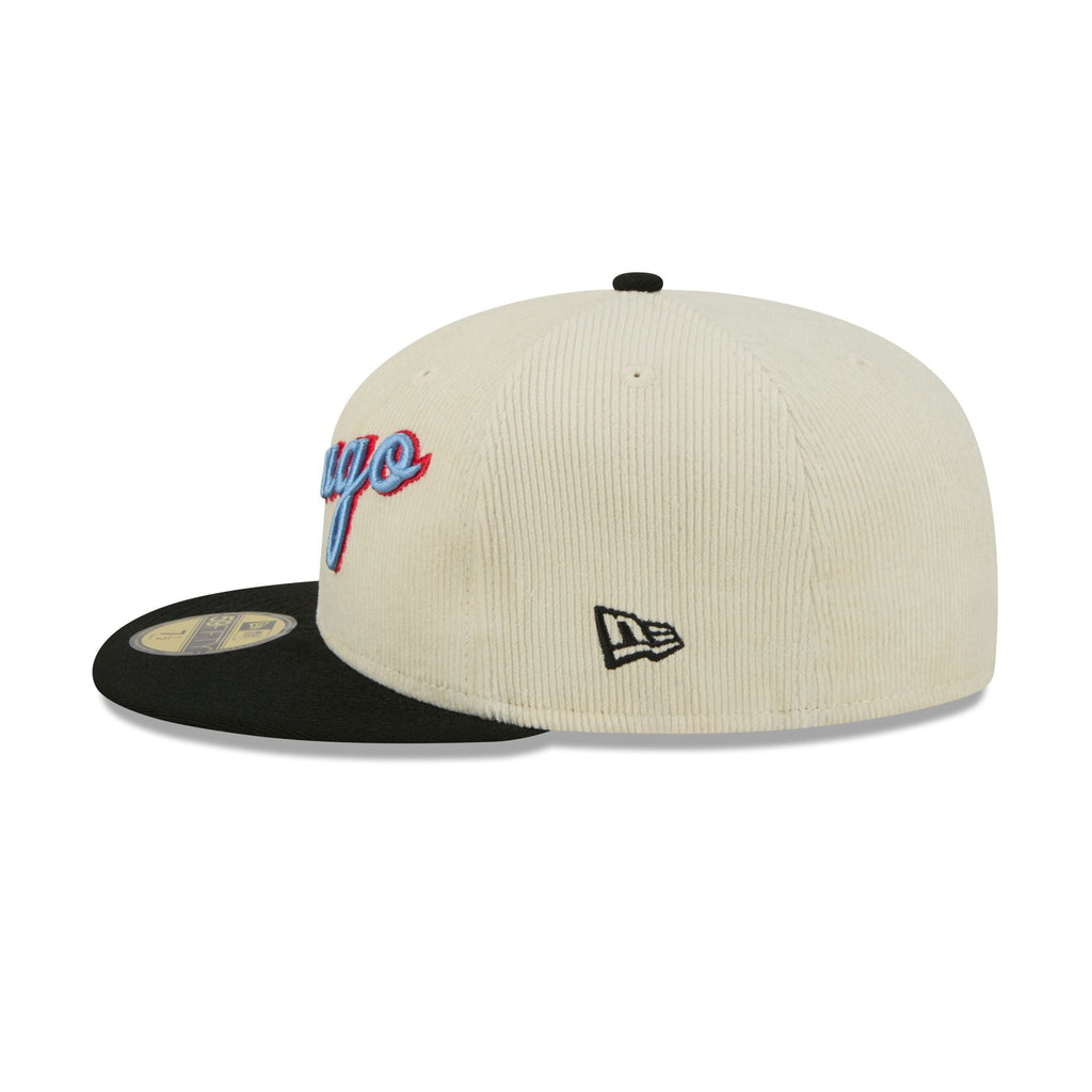 Chicago Bulls 2025 City Edition Chrome White Corduroy 59FIFTY Fitted Hat