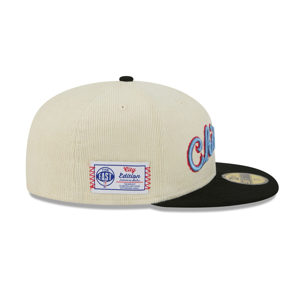 Chicago Bulls 2025 City Edition Chrome White Corduroy 59FIFTY Fitted Hat