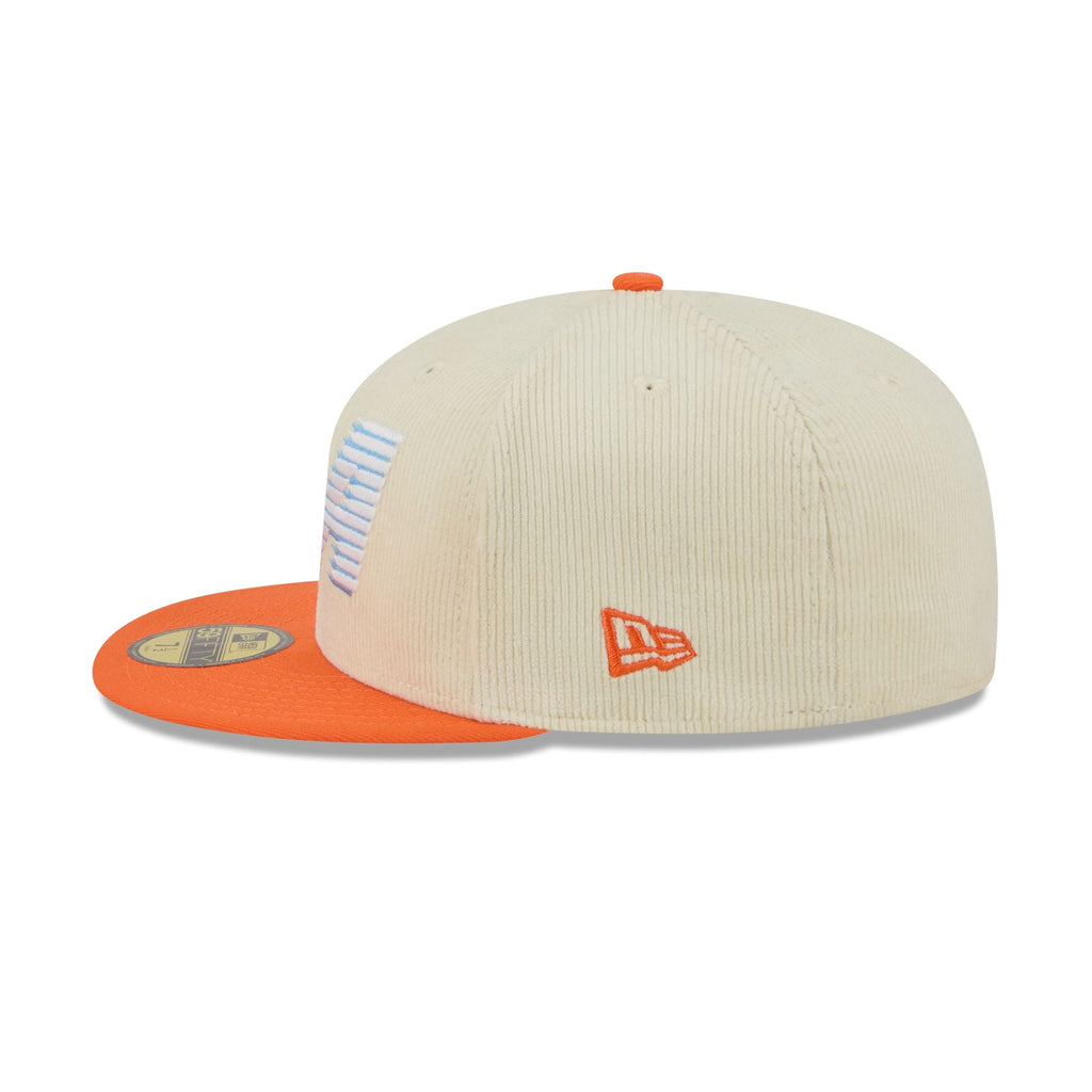 Los Angeles Clippers 2025 City Edition Chrome White Corduroy 59FIFTY Fitted Hat