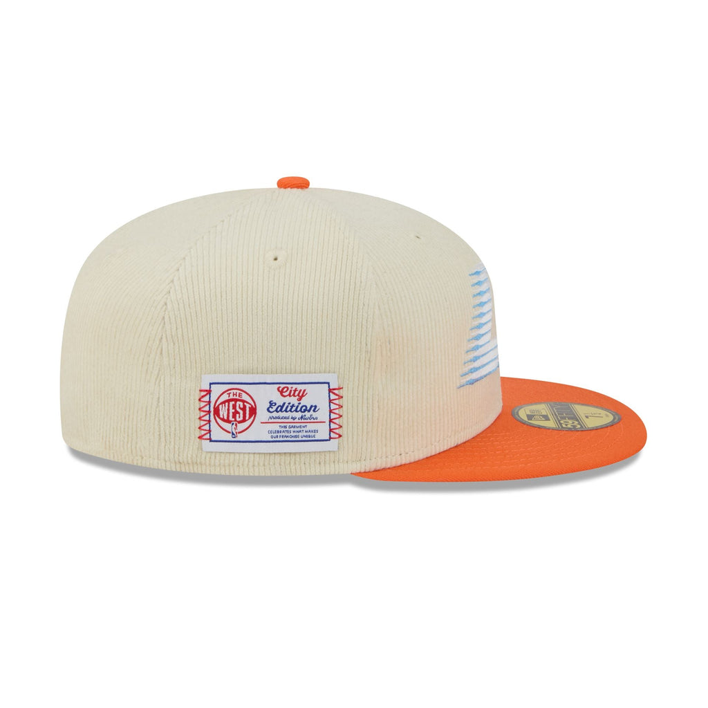 Los Angeles Clippers 2025 City Edition Chrome White Corduroy 59FIFTY Fitted Hat