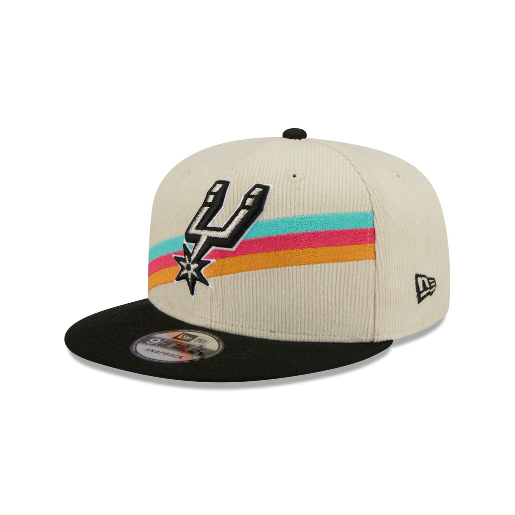 San Antonio Spurs 2025 City Edition Chrome White Corduroy 9FIFTY Snapback Hat