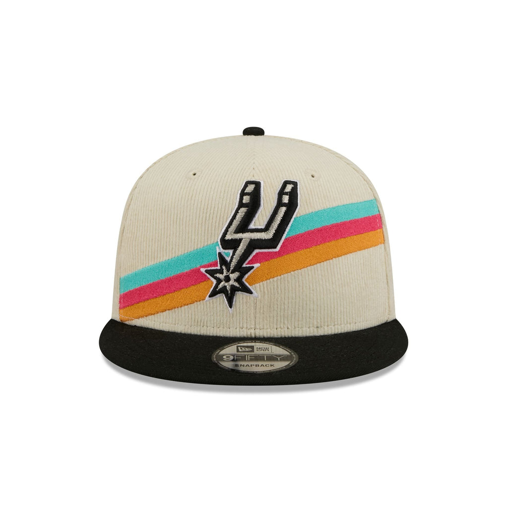 San Antonio Spurs 2025 City Edition Chrome White Corduroy 9FIFTY Snapback Hat