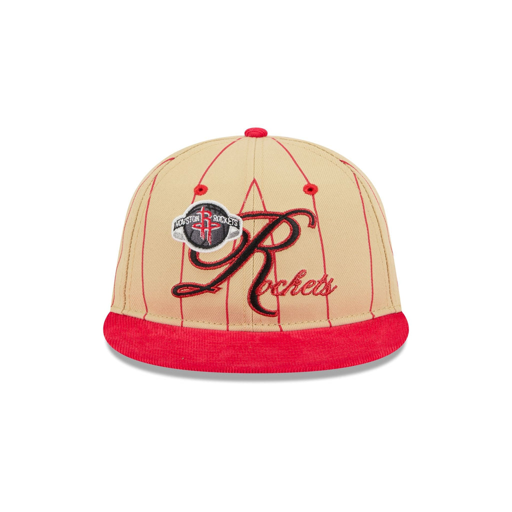 Houston Rockets Pinstripe Script Retro Crown 9FIFTY Adjustable Hat