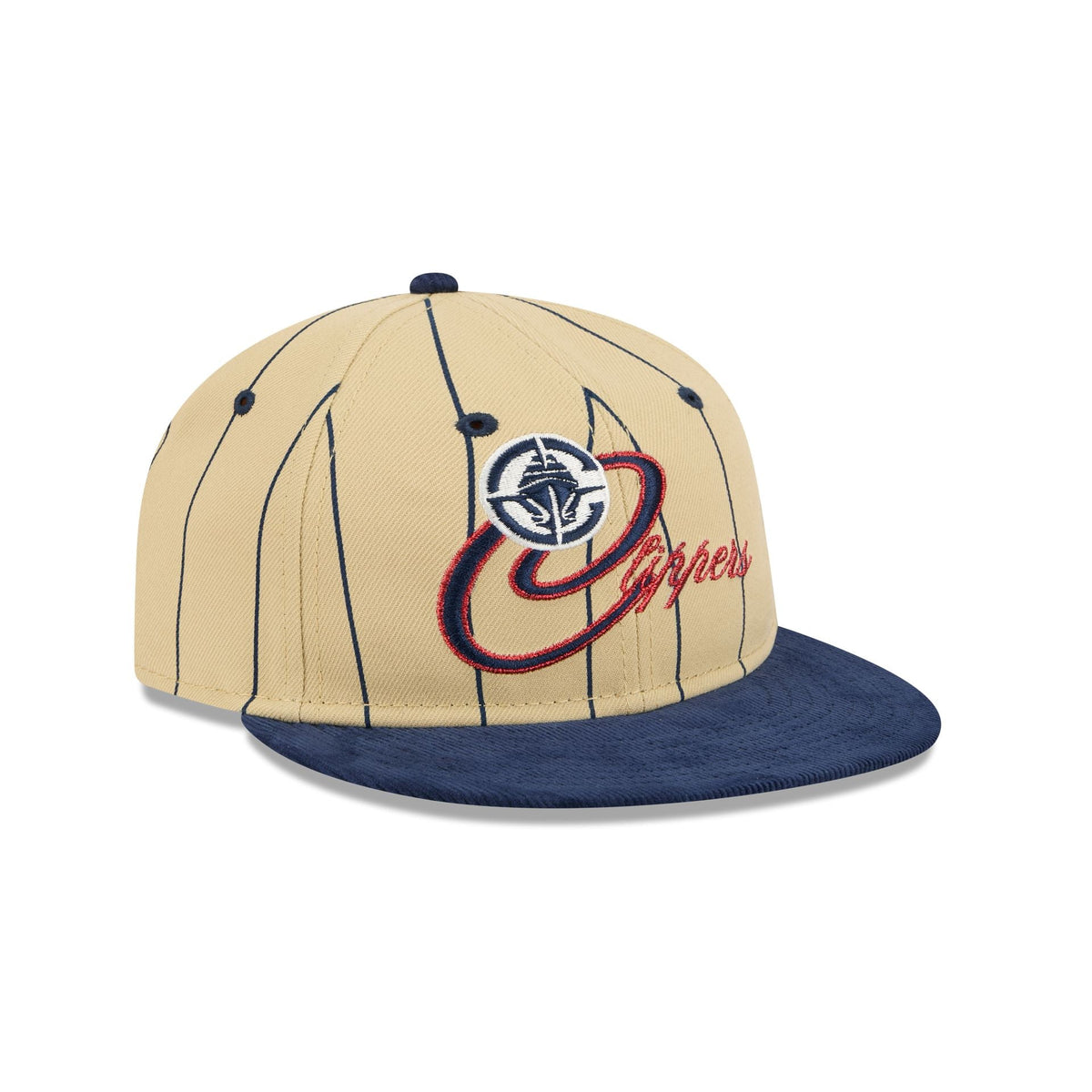 Los Angeles Clippers Pinstripe Script Retro Crown 9FIFTY Adjustable Hat