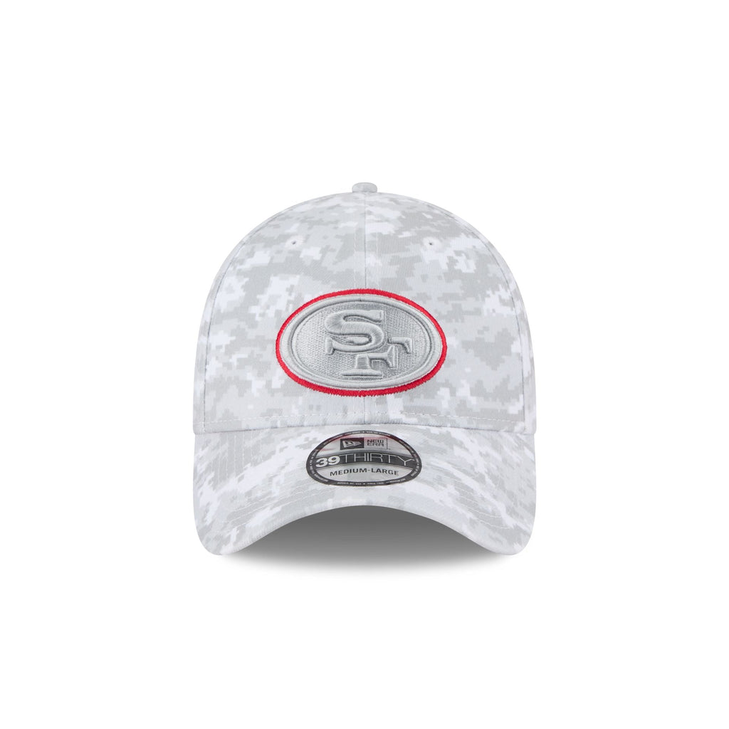 San Francisco 49ers 2025 Salute to Service Fan Gear 39THIRTY Stretch Fit Hat