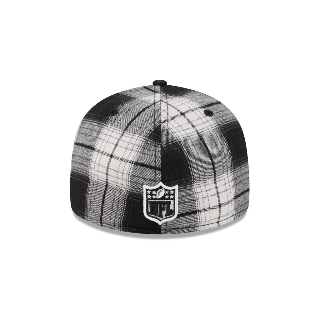 Pittsburgh Steelers Grunge Plaid Retro Crown 59FIFTY Fitted Hat