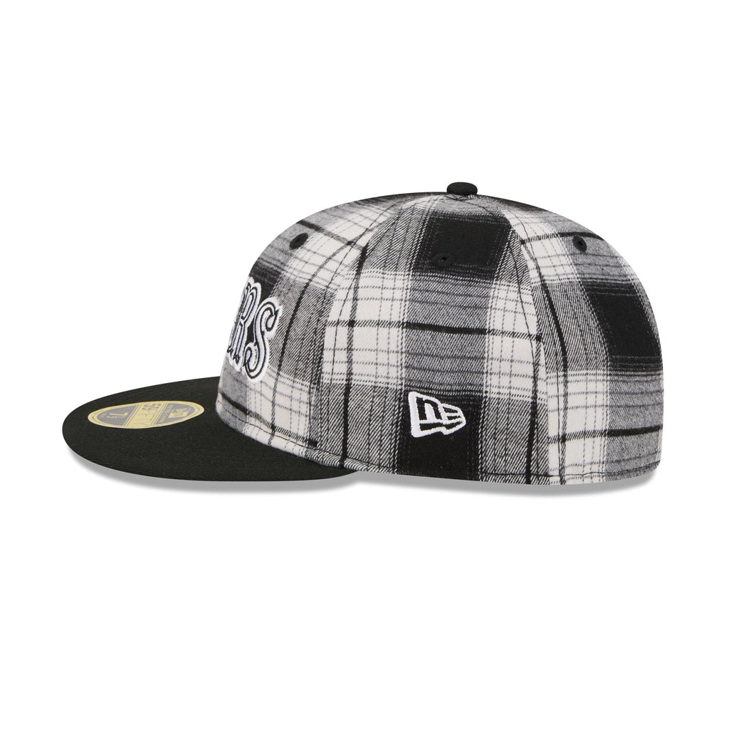 San Francisco 49ers Grunge Plaid Retro Crown 59FIFTY Fitted Hat