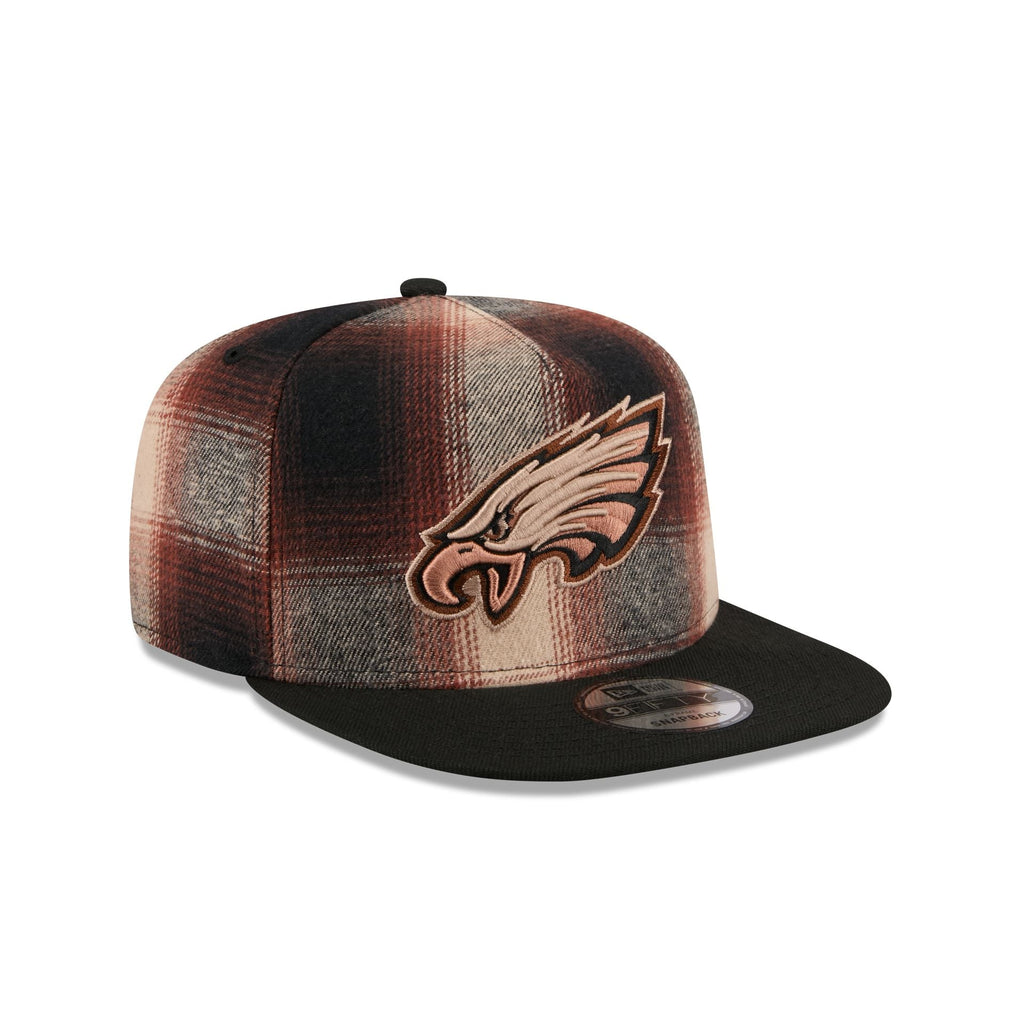 Philadelphia Eagles Grunge Plaid 9FIFTY A-Frame Adjustable Hat