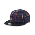 Dallas Cowboys Grunge Plaid Retro Crown 9FIFTY Adjustable Hat