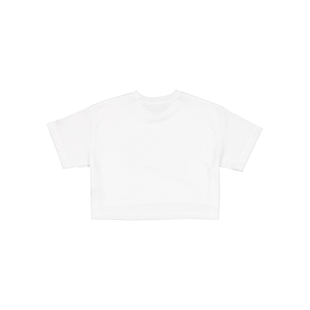 Boston Celtics Summer Women's White Cropped Jersey T-Shirt