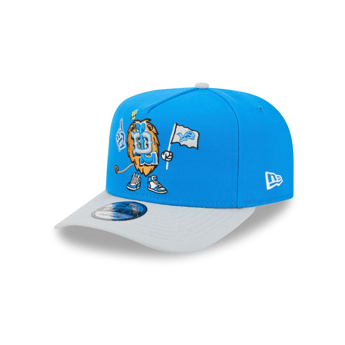 Detroit Lions Cartoon 9FIFTY A-Frame Snapback Hat