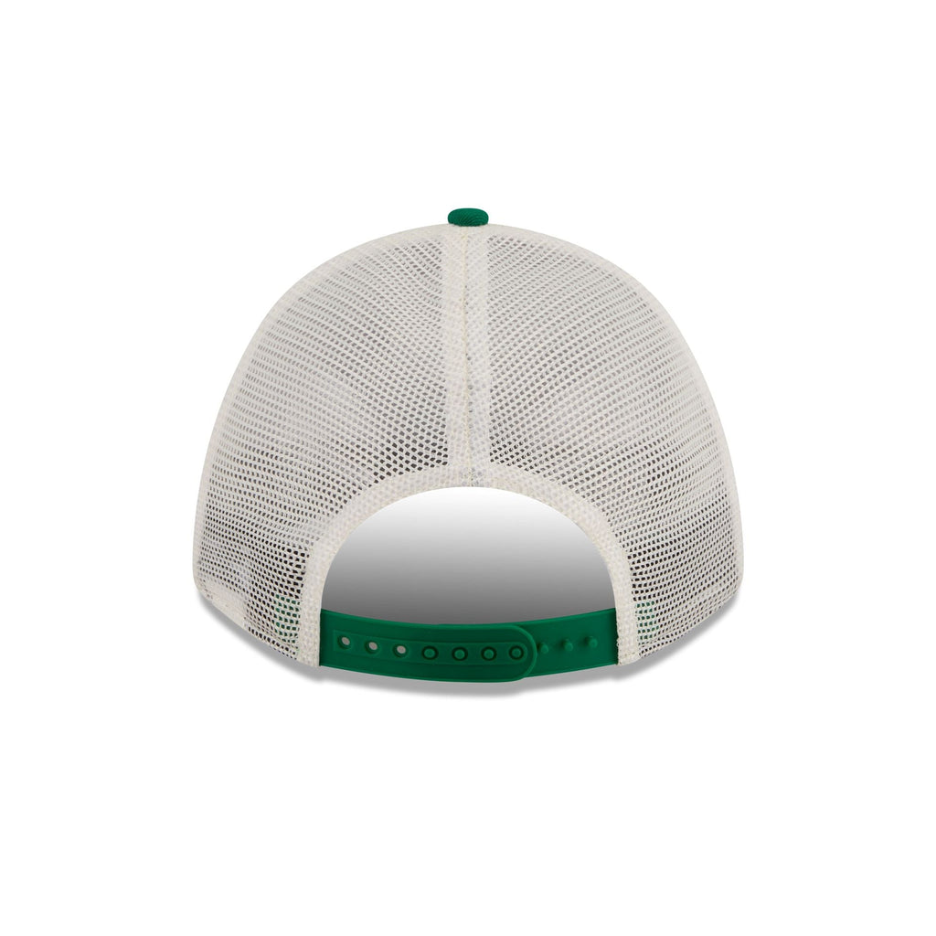 Boston Celtics Retro Chrome Women's White 9FORTY M-Crown A-Frame Trucker Hat