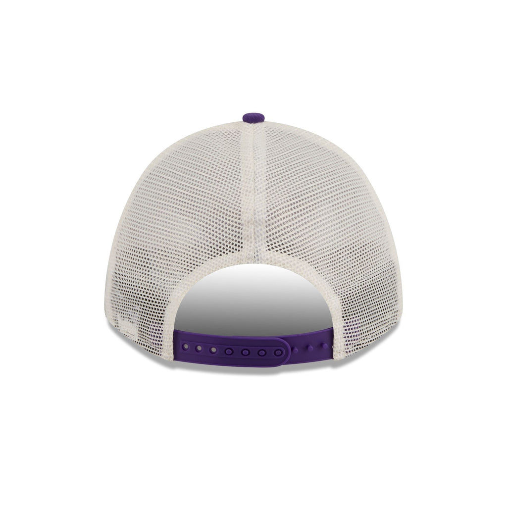 Los Angeles Lakers Retro Chrome Women's White 9FORTY M-Crown A-Frame Trucker Hat