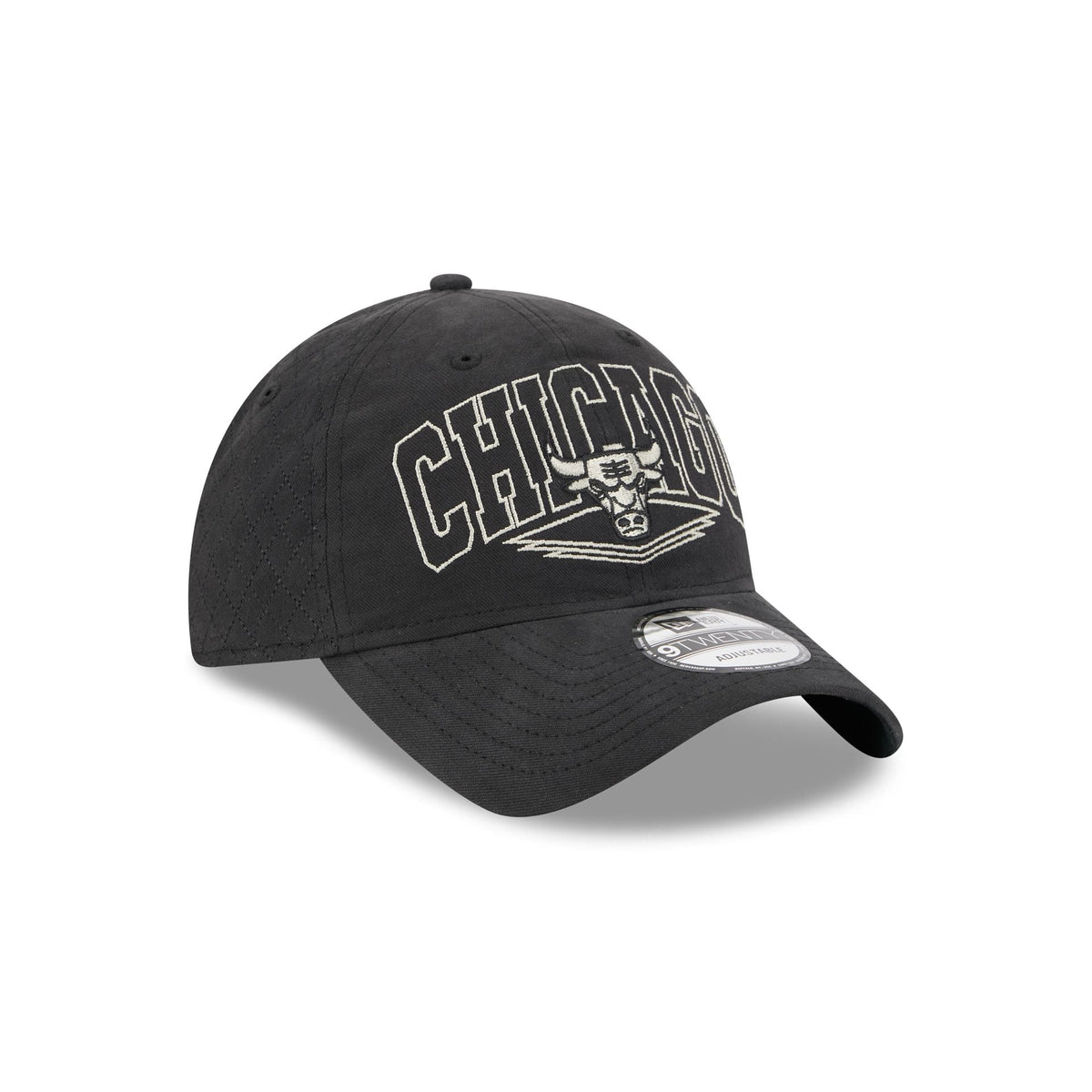 Chicago Bulls Quilted Wordmark 9TWENTY Adjustable Hat