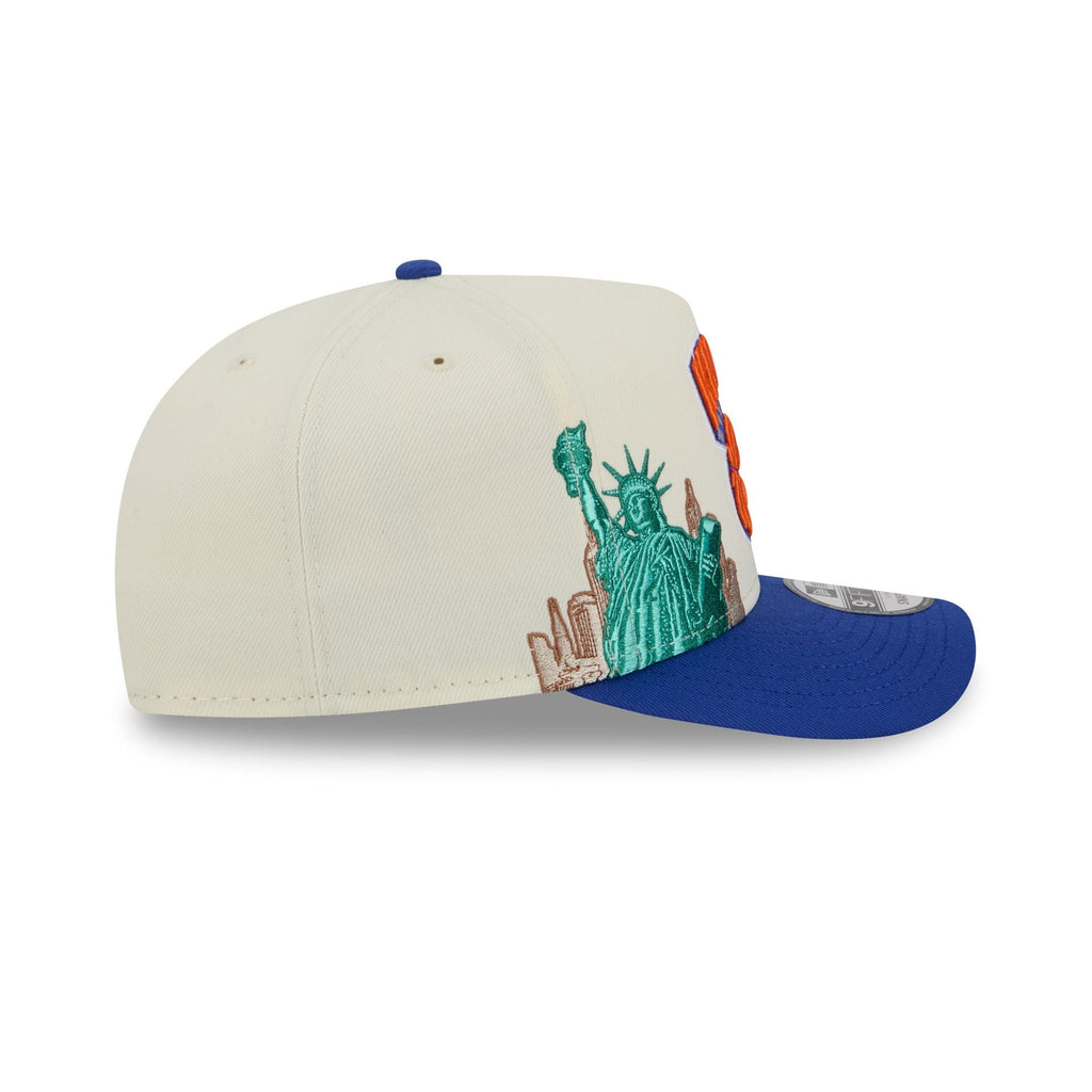 New York Knicks 1946-1963 Hardwood Classics Chrome White 9FIFTY A-Frame Snapback Hat