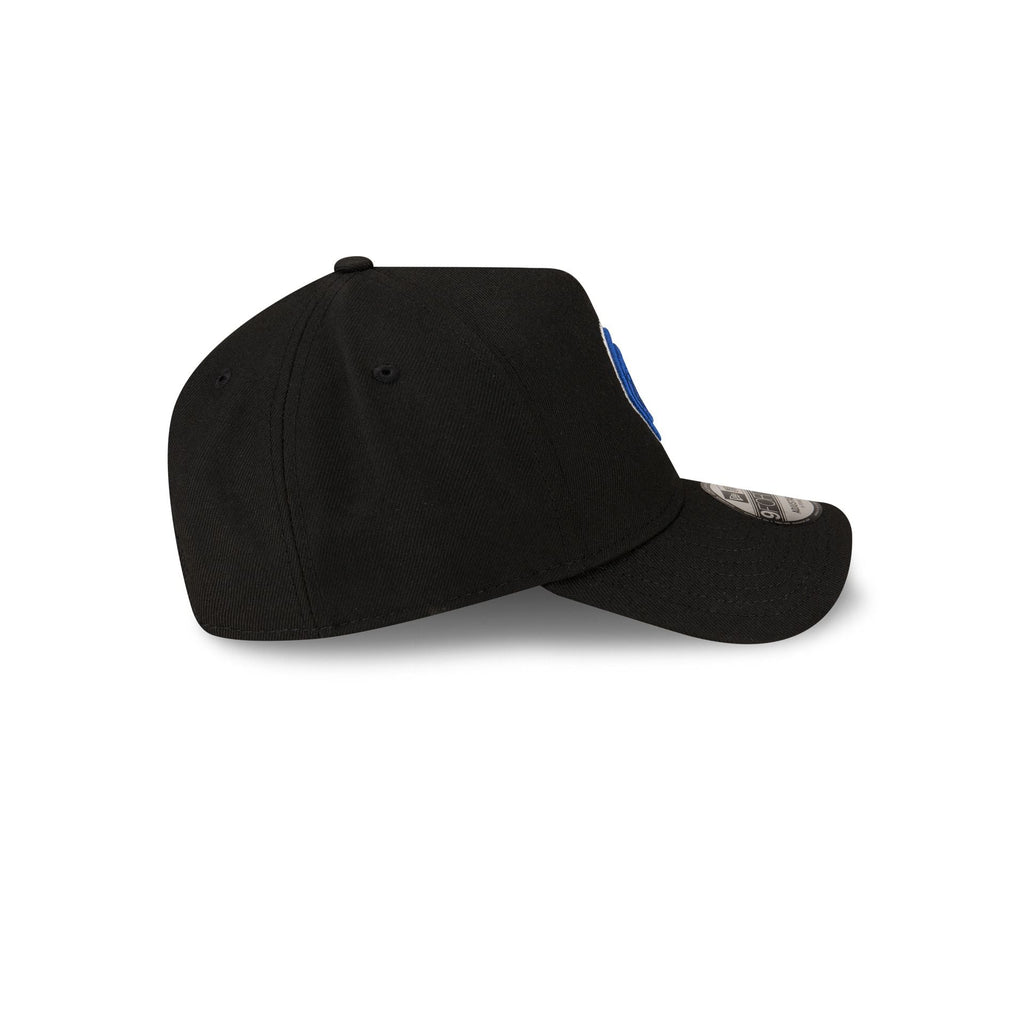 Malbon x New York Knicks Black 9FORTY A-Frame Snapback Hat